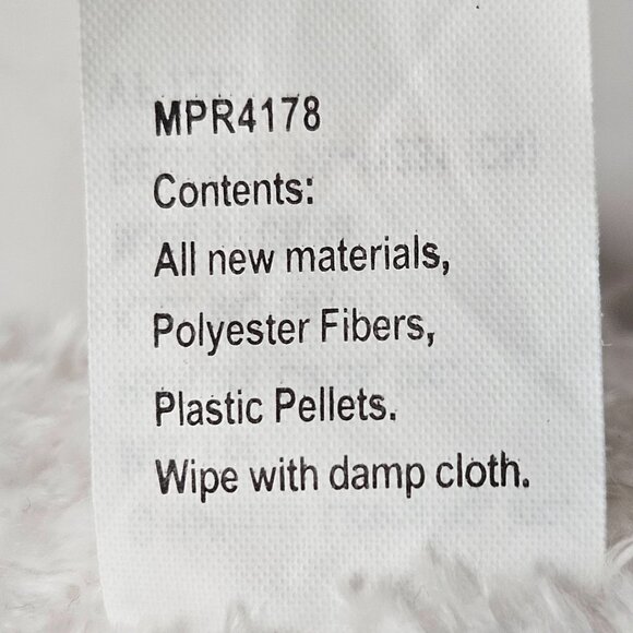 Hallmark White Plush Bunny Bow Pastel Polka Dots 8 in Stuffed Animal Vintage - Picture 7 of 10